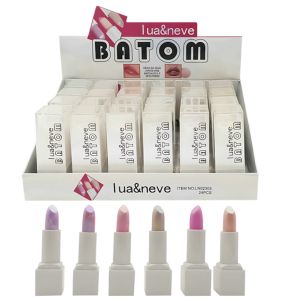 Box Batom Cintilante 6 Tons ( Box Com 24 Unidades ) - Lua e Neve