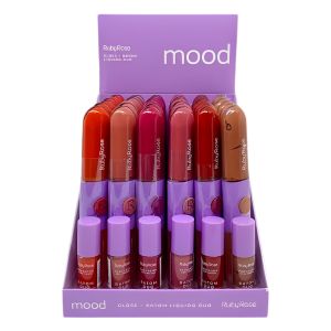 Box Batom e Gloss Liquido Duo 06 Cores ( Box Com 36 Unidades ) - Ruby Rose