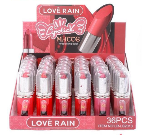 BOX BATOM LIPSTICK MATTE ( BOX C/36 UNIDADES ) - LOVE RAIN - imagem 1