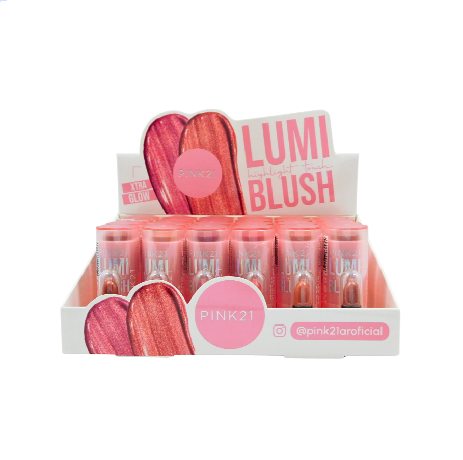 Box Blush Bastao Lumi 6 Tons ( Box Com 24 Unidades ) - Pink 21