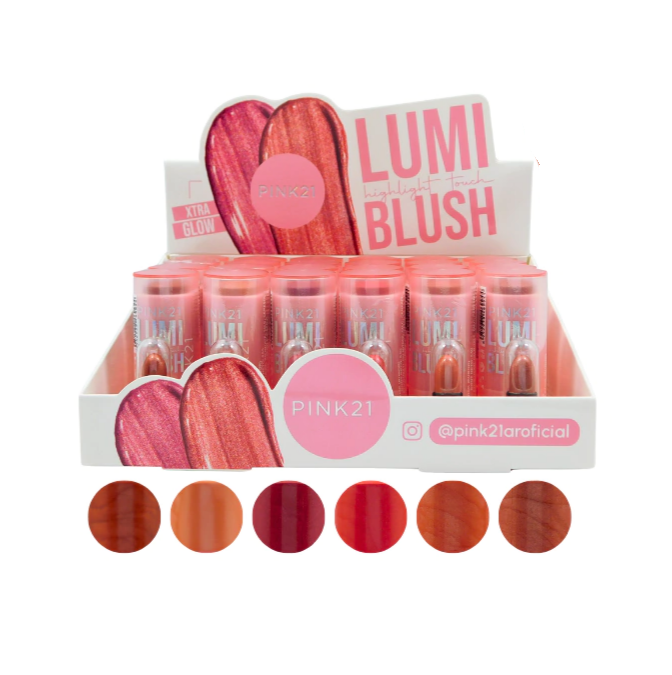 Box Blush Bastao Lumi 6 Tons ( Box Com 24 Unidades ) - Pink 21 — miniatura 2