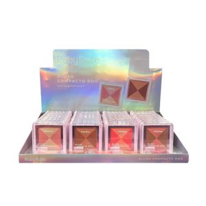 BOX BLUSH COMPACTO DUO 5 CORES ALTA PIGMENTACAO ( BOX COM 36 UNIDADES ) - RUBY ROSE - miniatura 2