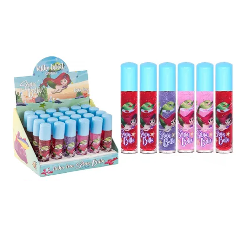 Box Brilho Labial Roll On Sereia Bella Teen ( 4 Sabores ) Safira — miniatura 2