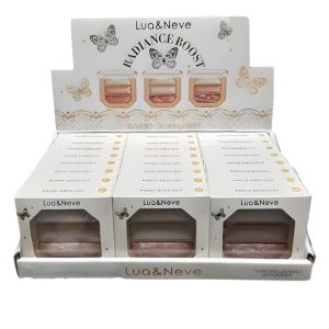 BOX C/24 UN PALETA DE ILUMINADOR 3 CORES 3 TONS RADIANTE BOOST - LUA E NEVE - imagem 1