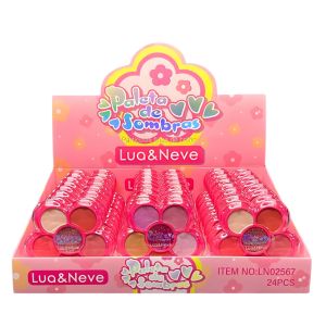 BOX C/ 24 UN PALETA DE SOMBRA 6 CORES 2 TONS - LUA E NEVE - imagem 1