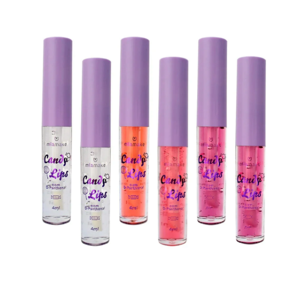 BOX CANDY LIPS LIP OIL 4 SABORES ( BOX COM 36 UNIDADES ) - MIAMAKE - miniatura 2