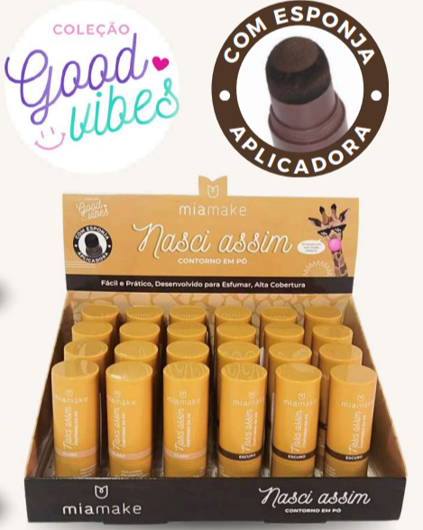 Box Contorno Em Pó Nasci Assim 2 Tons ( Box Com 24 Unidades ) - Miamake