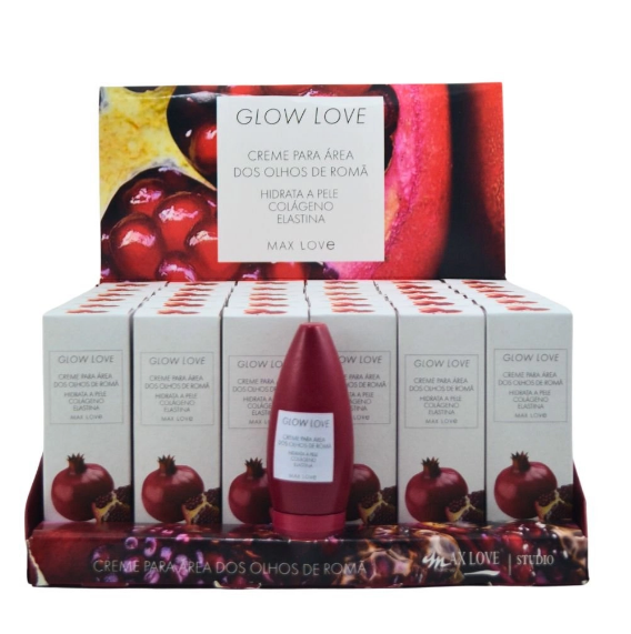 BOX CREME PARA AREA DOS OLHOS ROMA GLOW LOVE 60G ( BOX COM 36 UNIDADES ) - MAX LOVE - imagem 1