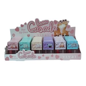 Box Duo Lip Gloss Bem Casado 6 Cores ( Box Com 24 Unidades ) - Vivai — miniatura 2