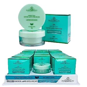 Box Gel Creme Hidratante Facial Antioleosidade Detox Anti-Poluição (box Com 22 Uni) Phallebeauty