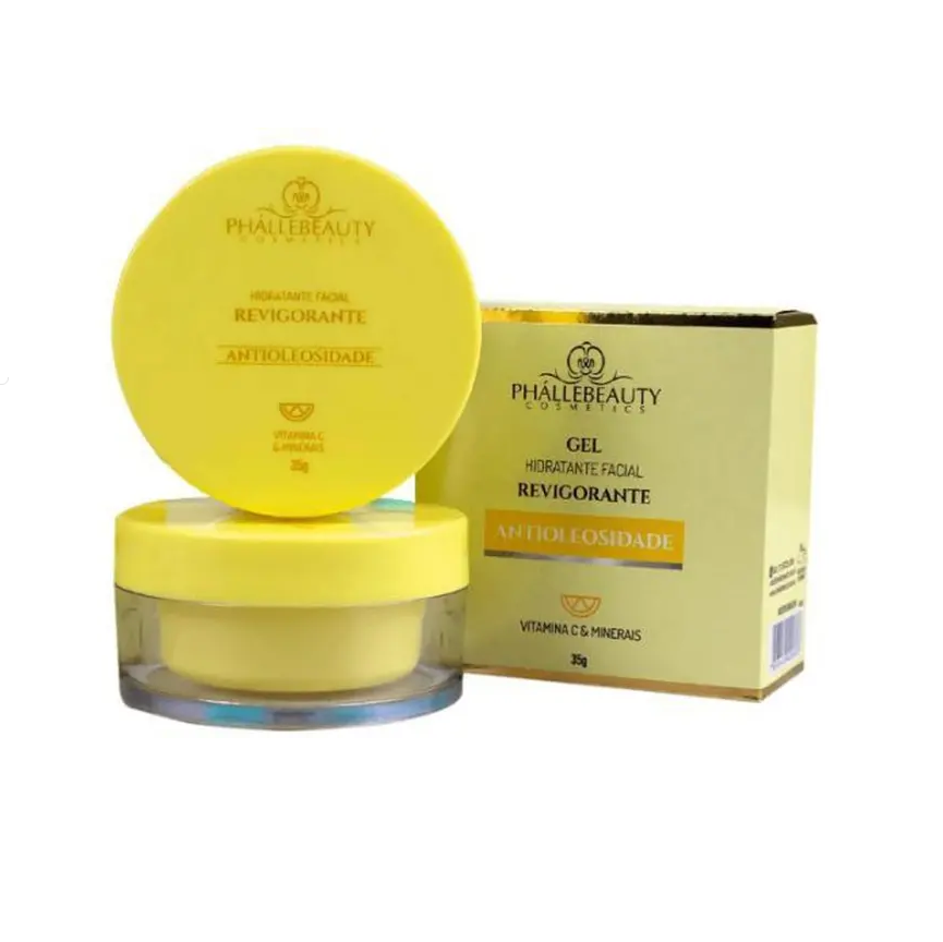 Box Gel Creme Hidratante Facial Antioleosidade Revigorante (box Com 22 Unidades)phallebeauty