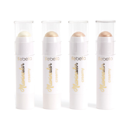 BOX ILUMINADOR FACIAL CREAMY BASTAO 4 TONS ( BOX COM 24 UNIDADES ) - FEBELLA - miniatura 2