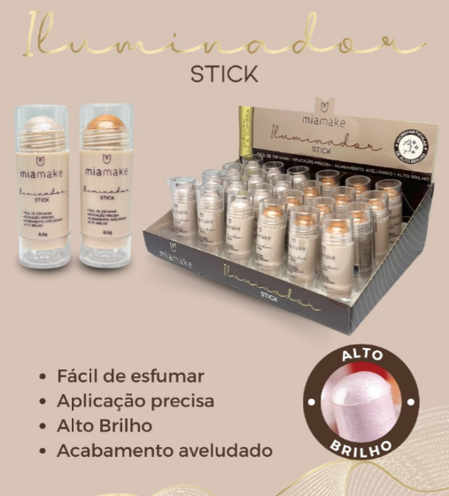 Box Iluminador Stick Coleção Luz & Sombra 2 Tons ( Box Com 24 Unidades ) - Miamake — miniatura 2
