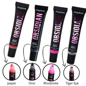 Box Lip Balm Obsidian Jelly Jewel 4 Cores ( Box Com 36 Unidades ) - Ruby Rose — miniatura 2