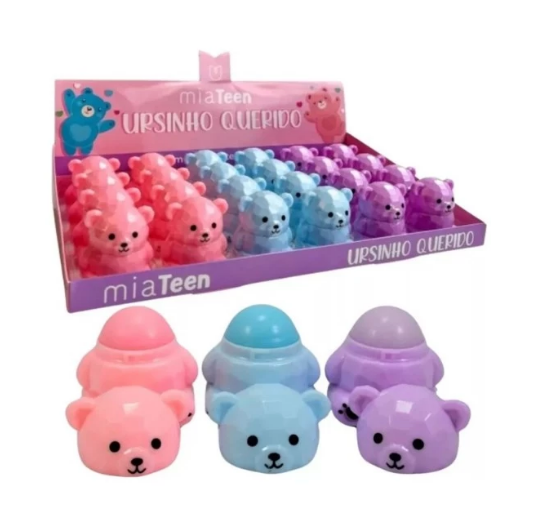 Box Lip Balm Ursinho Querido 3 Cores ( Box Com 24 Unidades )- Miamake — miniatura 2
