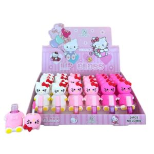 Box Lip Gloss Hello Kitty 6 Tons ( Box Com 24 Unidades )