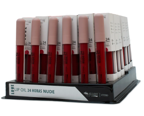 BOX LIP OIL 24H NUDE COR 809 C/36 UNI -MAX LOVE - imagem 1