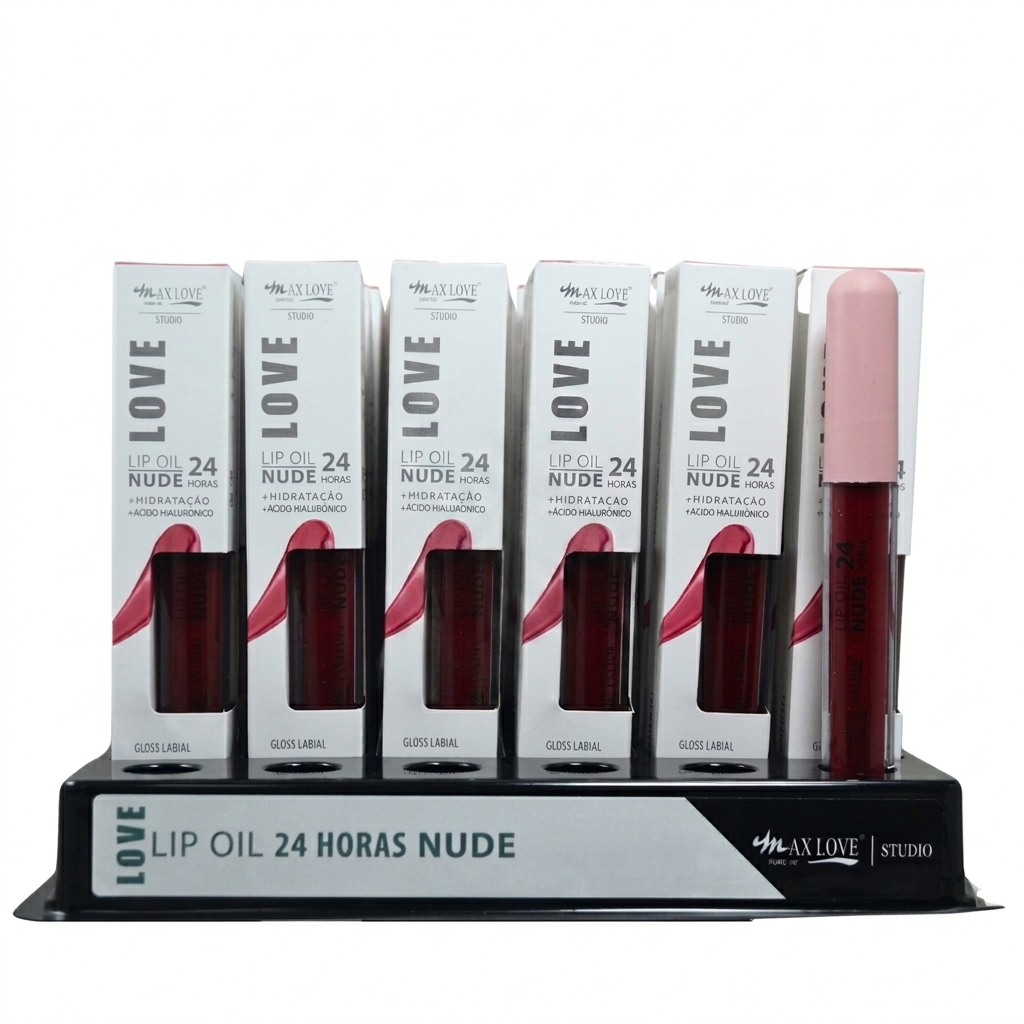 BOX LIP OIL 24H NUDE COR 810 C/36 UNI -MAX LOVE - imagem 1