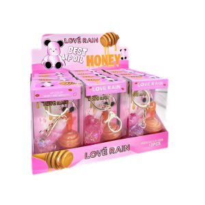 BOX LIP OIL MEL COM CHAVEIRO ( BOX COM 12 UNIDADES ) - LOVE RAIN - imagem 1