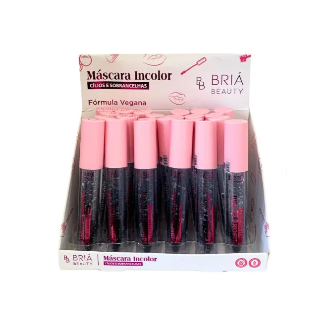 Box Mascara de Cilios e Sobrancelhas Incolor ( Box Com 24 Unidades ) - Bria Beauty