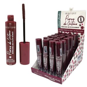 BOX MASCARA DE CILIOS FLORES DO OUTONO BORDO ( BOX C/24 UNIDADES ) - MIAMAKE - imagem 1