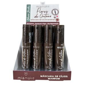 BOX MASCARA DE CILIOS FLORES DO OUTONO MARROM ( BOX COM 24 UNIDADES ) - MIAMAKE - imagem 1