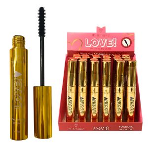 Box Mascara de Cilios Love Ouro Volume Preta ( Box Com 24 Unidades ) - Miamake