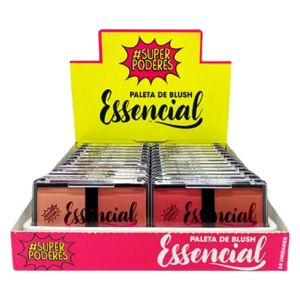 Box Paleta de Blush Essencial 2 Ttons ( Box C/ 24 Unidades )- Super Poderes