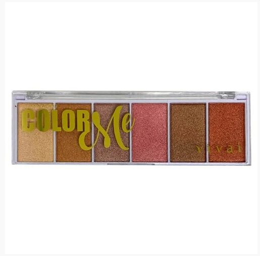 Box Paleta de Iluminador 6 Cores Color-Me (box C/12 Uni) - Vivai — miniatura 2