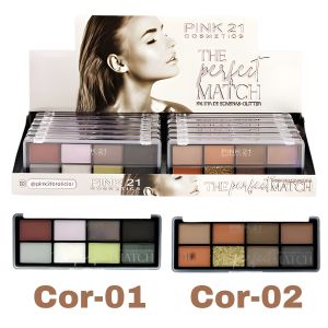Box Paleta de Sombra The Perfect Match 2 Tons ( Box Com 12 Unidades ) - Pink 21