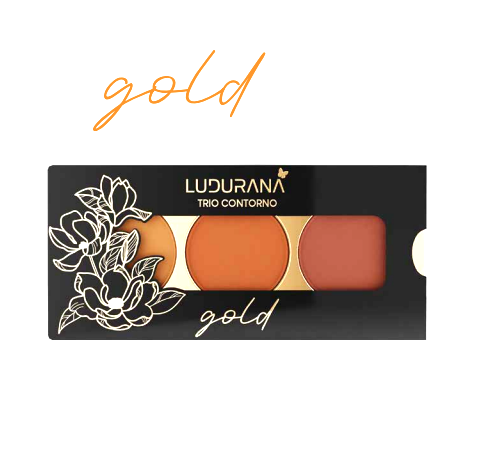 Box Paleta Trio de Contorno Gold ( Box Com 12 Unidades) - Ludurana — miniatura 2