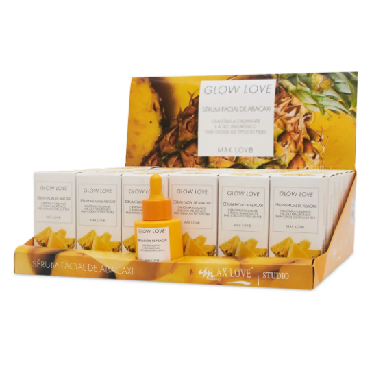 Box Serum Facial Abacaxi Glow 30ml ( Box Com 36 Unidades ) - Max Love
