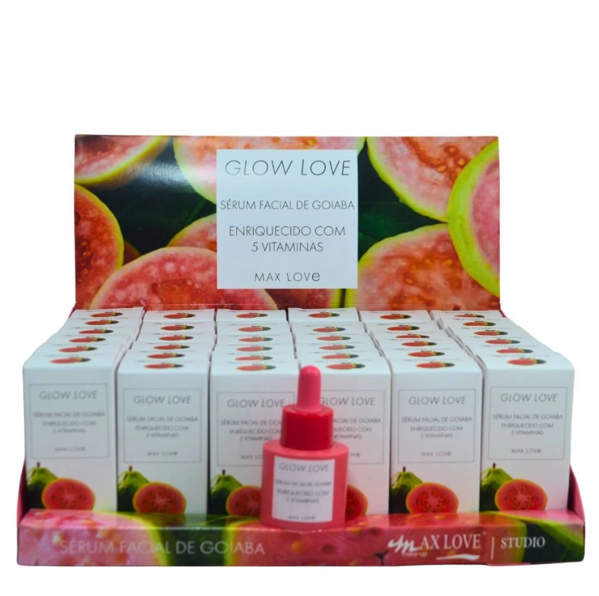 BOX SERUM FACIAL GOIABA GLOW 30ML ( BOX COM 36 UNIDADES ) - MAX LOVE - imagem 1