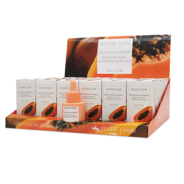 BOX SERUM FACIAL MAMÃO GLOW 30ML ( BOX COM 36 UNIDADES ) - MAX LOVE - imagem 1