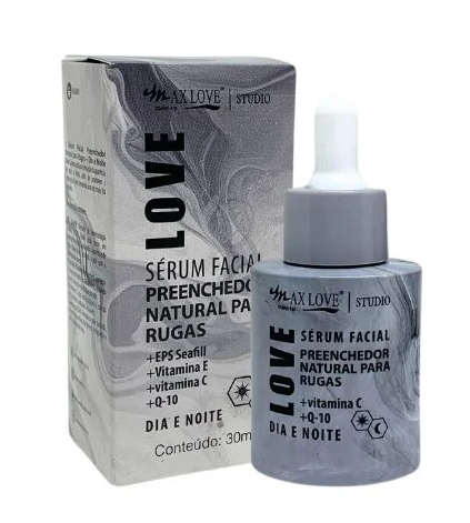 BOX SERUM FACIAL PREENCHEDOR NATURAL PARA RUGAS 30ML  ( BOX COM 24 UNIDADES ) - MAX LOVE - miniatura 2