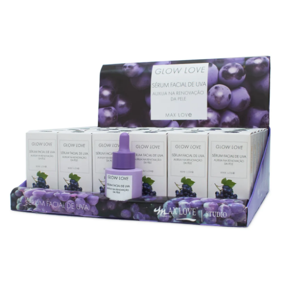 Box Serum Facial Uva Glow 30ml ( Box Com 36 Unidades ) - Max Love