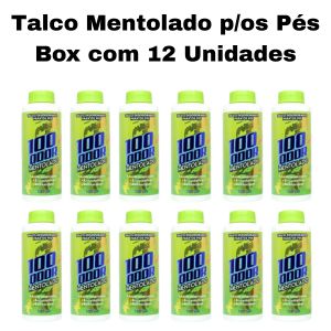 Box Talco Desodorante Para Os Pés Mentolado ( Box Com 12 Unidades ) - Safira