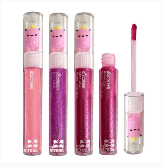Brilho Labial Infantil No Stress Ursinho ( 6 Cores ) Discoteen Cor:cor2 — miniatura 4