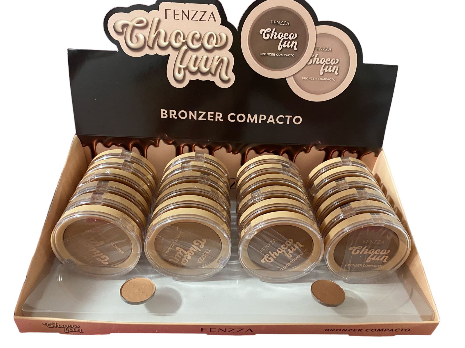 Bronzer Compacto Choco Fun (2 Tons) -Fenzza Cor:gourmet — miniatura 2