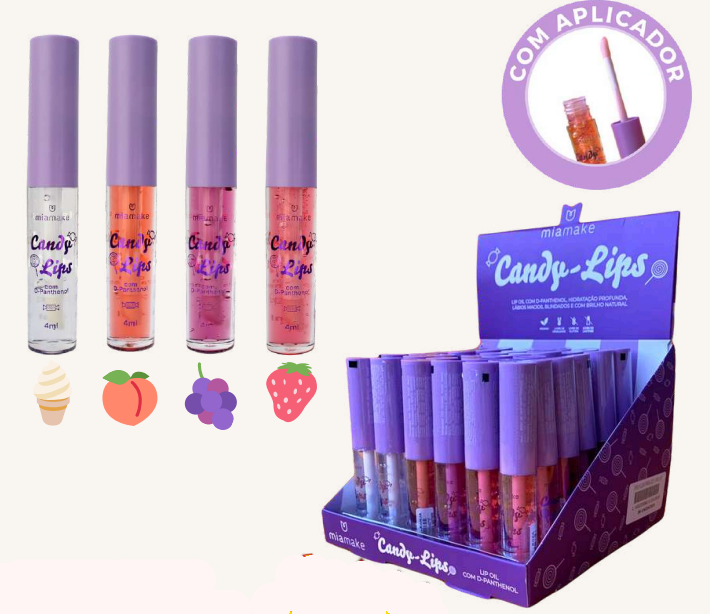 Candy Lips Lip Oil 4 Sabores - Miamake Sabor:morango — miniatura 3