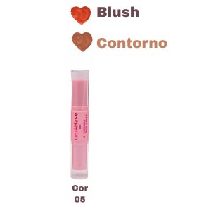 CONTORNO E BLUSH PESSEGO 2 EM 1 6 TONS - LUA E NEVE COR:05 - imagem 1