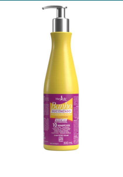 CREME BANHO SILICONIZADO 10 BENEFICIOS 300 ML -MARY LIFE ( BIO INSTINTO ) - imagem 1