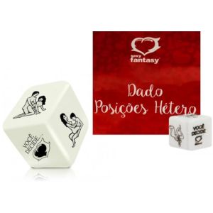 Dado Posicoes Hetero Com 1un Cor Branco - Sexy Fantasy