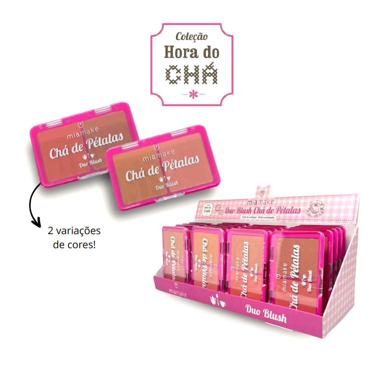 DUO BLUSH CHA DE PETALAS (2 TONS) - MIAMAKE COR:02 - miniatura 2
