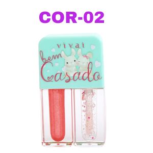 Duo Lip Gloss Bem Casado ( 6 Tons ) - Vivai Cor:cor-02