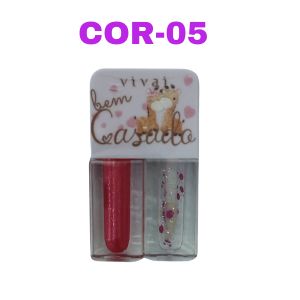 Duo Lip Gloss Bem Casado ( 6 Tons ) - Vivai Cor:cor-05