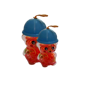 ELÁSTICO DE CABELO 1,5CM POTE COM CARINHA - NEXXO - imagem 1