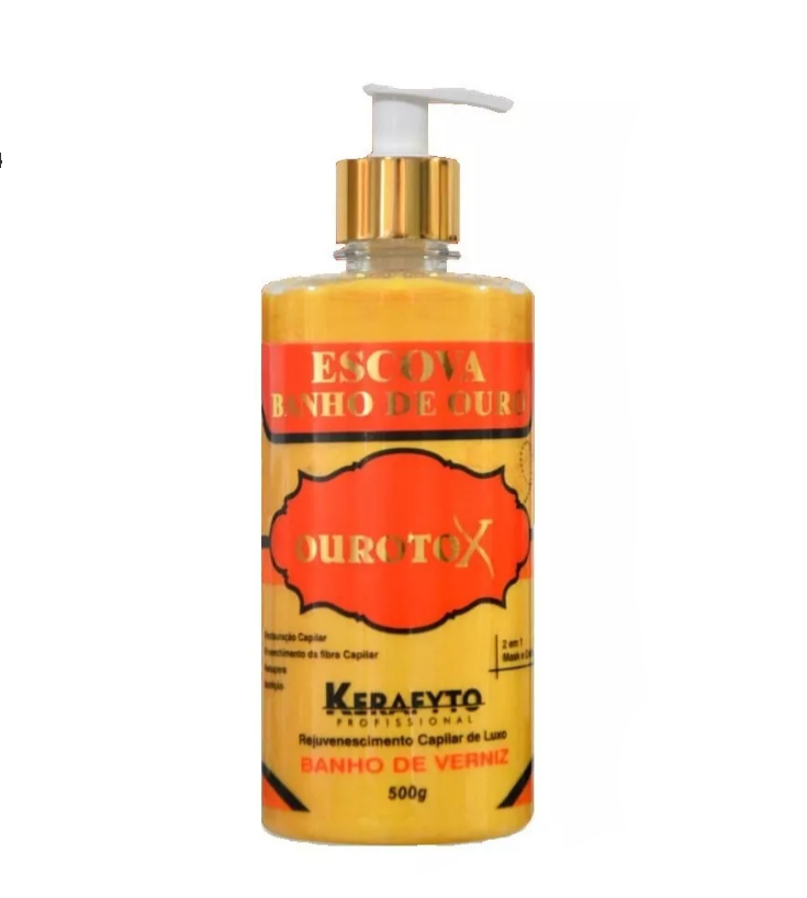 Escova Banho de Ouro S.O.S Ourotox 500ml Kerafyto