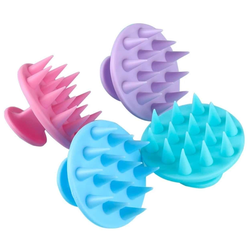 ESCOVA MASSAGEADORA CAPILAR DE SILICONE - JONY - imagem 1