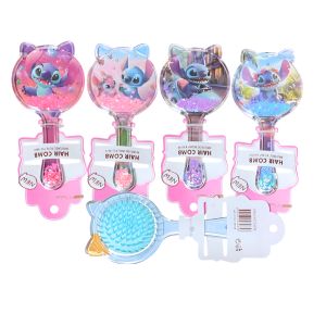 Escova Para Cabelo Infantil Lilo & Stitch e Princesas Com Glitter - Mey — miniatura 2